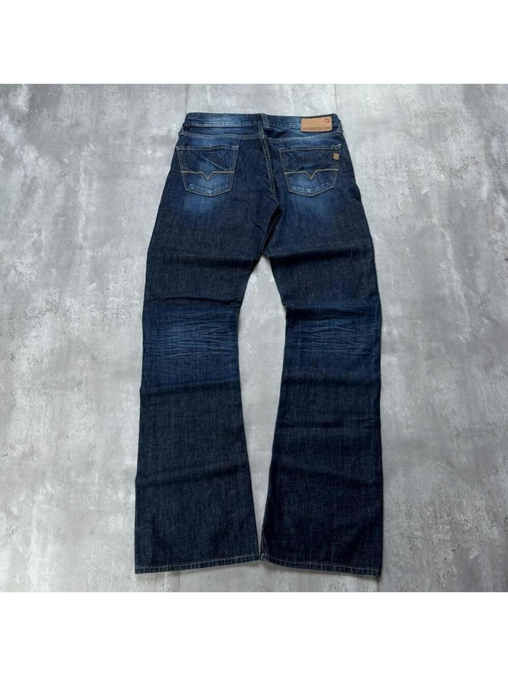 Y2K Dark Wash Guess Jeans Grunge Gothic Bootcut Denim Jeans